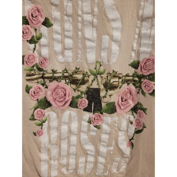 Guns‎ N Roses Powder Pink  Graphic T Shirt Top Womens Medium Used - Picture 2 of 5